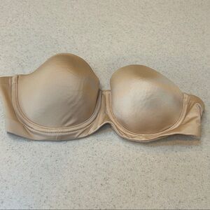 NWOT Auden 32D Strapless Tan Bra